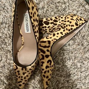 Steve Madden leopard heels